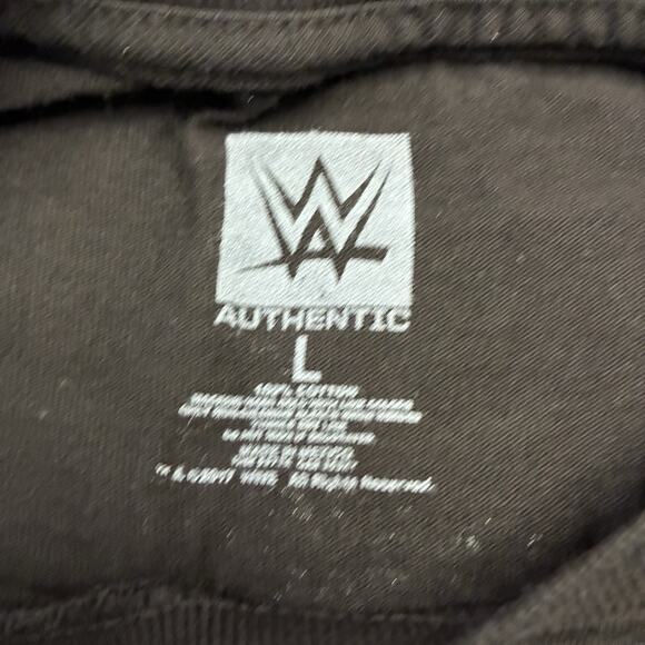 WWE Authentic Enzo Amore Big Cass Cuppa Haters Large Black T-Shirt Double Sided - Picture 4 of 9